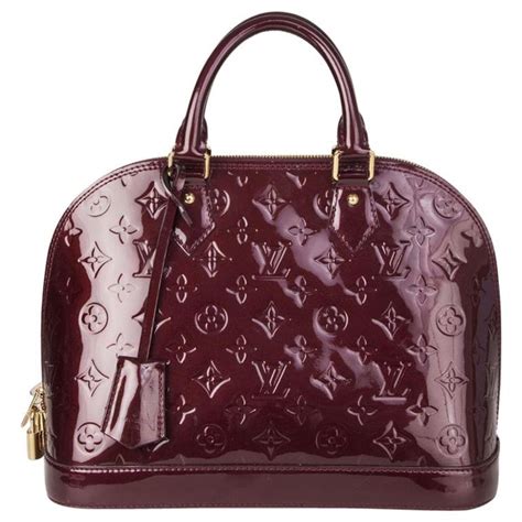 red vernis louis vuitton|louis vuitton monogram vernis alma.